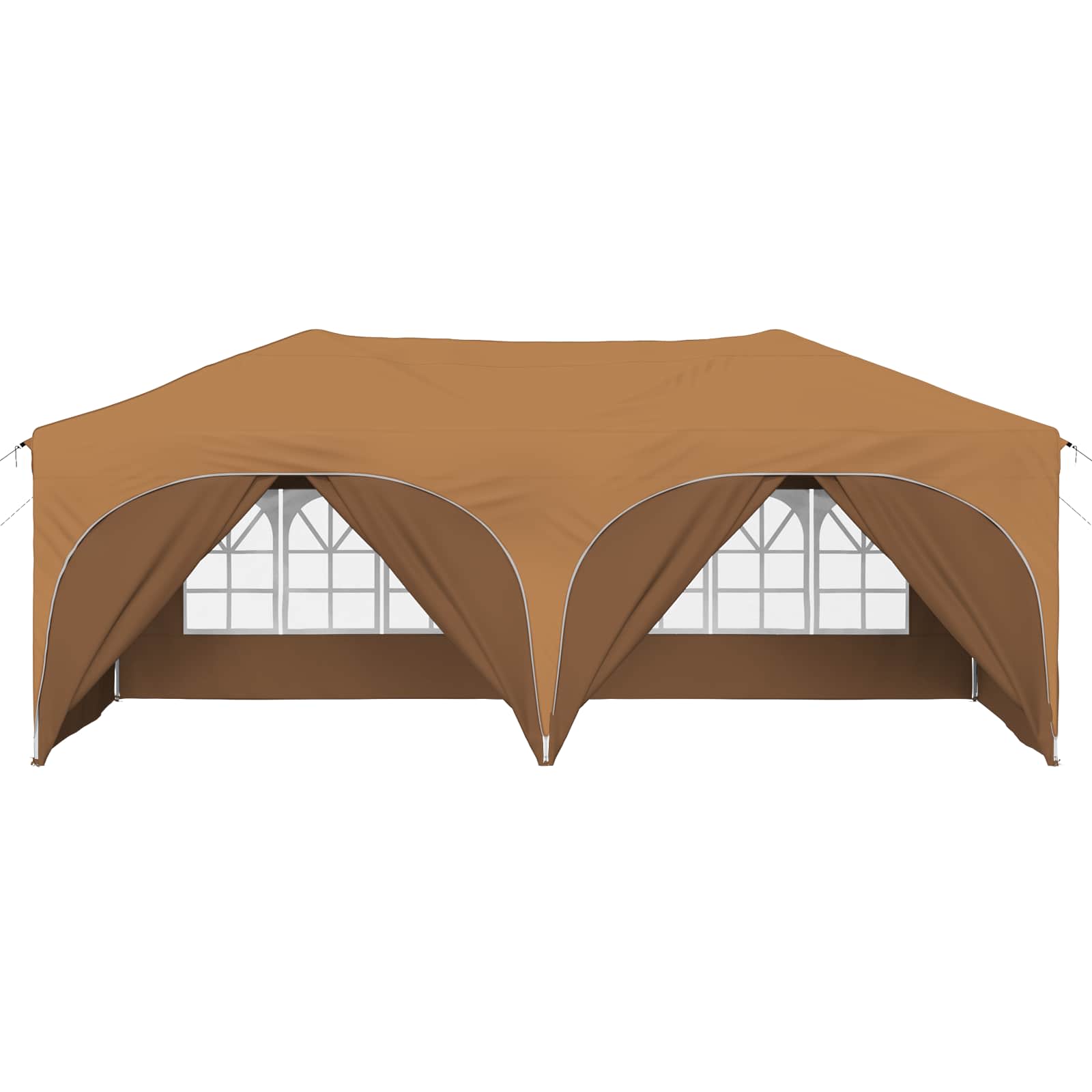 Pop-up Festtelt 575 x 288 x 245 cm Beige Oxford stof