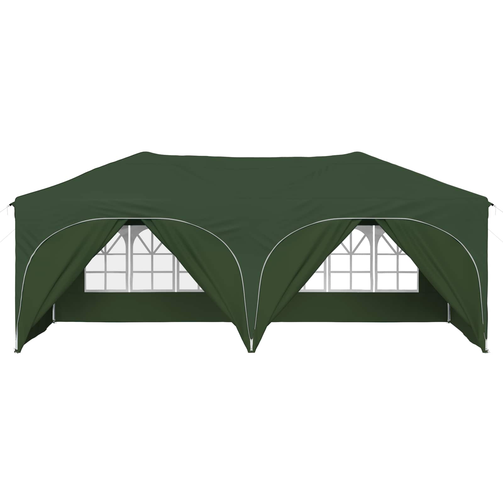 Pop-up Festtelt 575 x 288 x 245 cm Grøn Oxford stof