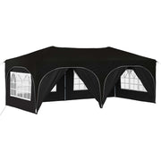 Pop-up Festtelt 575 x 288 x 245 cm Sort Oxford stof
