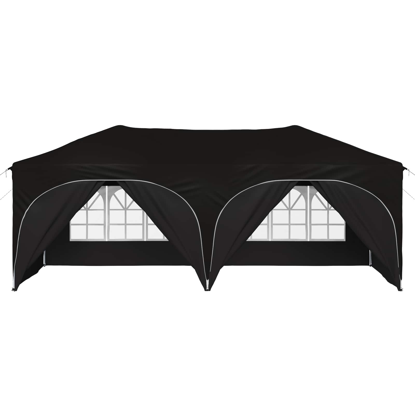 Pop-up Festtelt 575 x 288 x 245 cm Sort Oxford stof