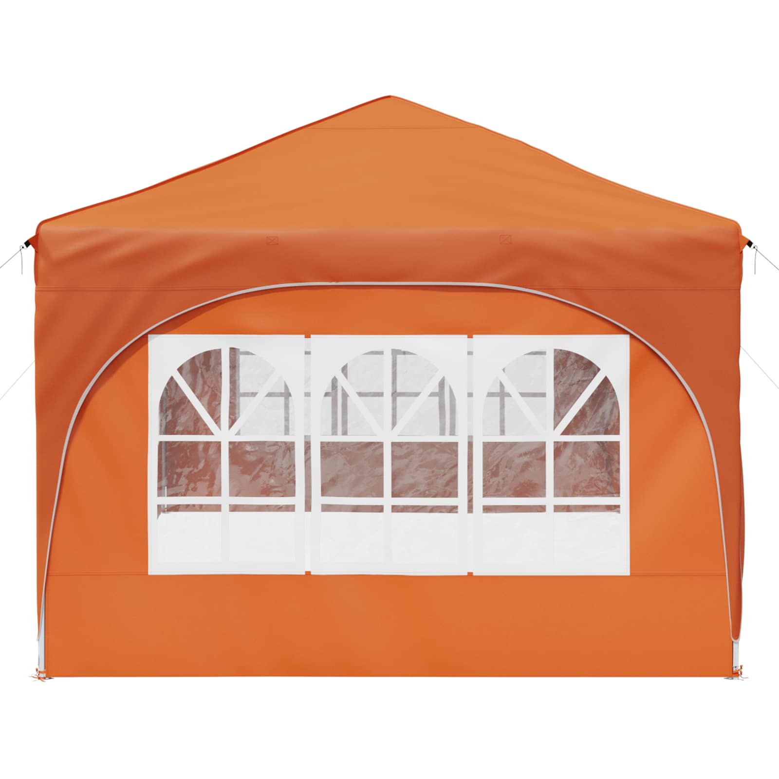 Pop-up Festtelt 575 x 288 x 245 cm Orange Oxford stof