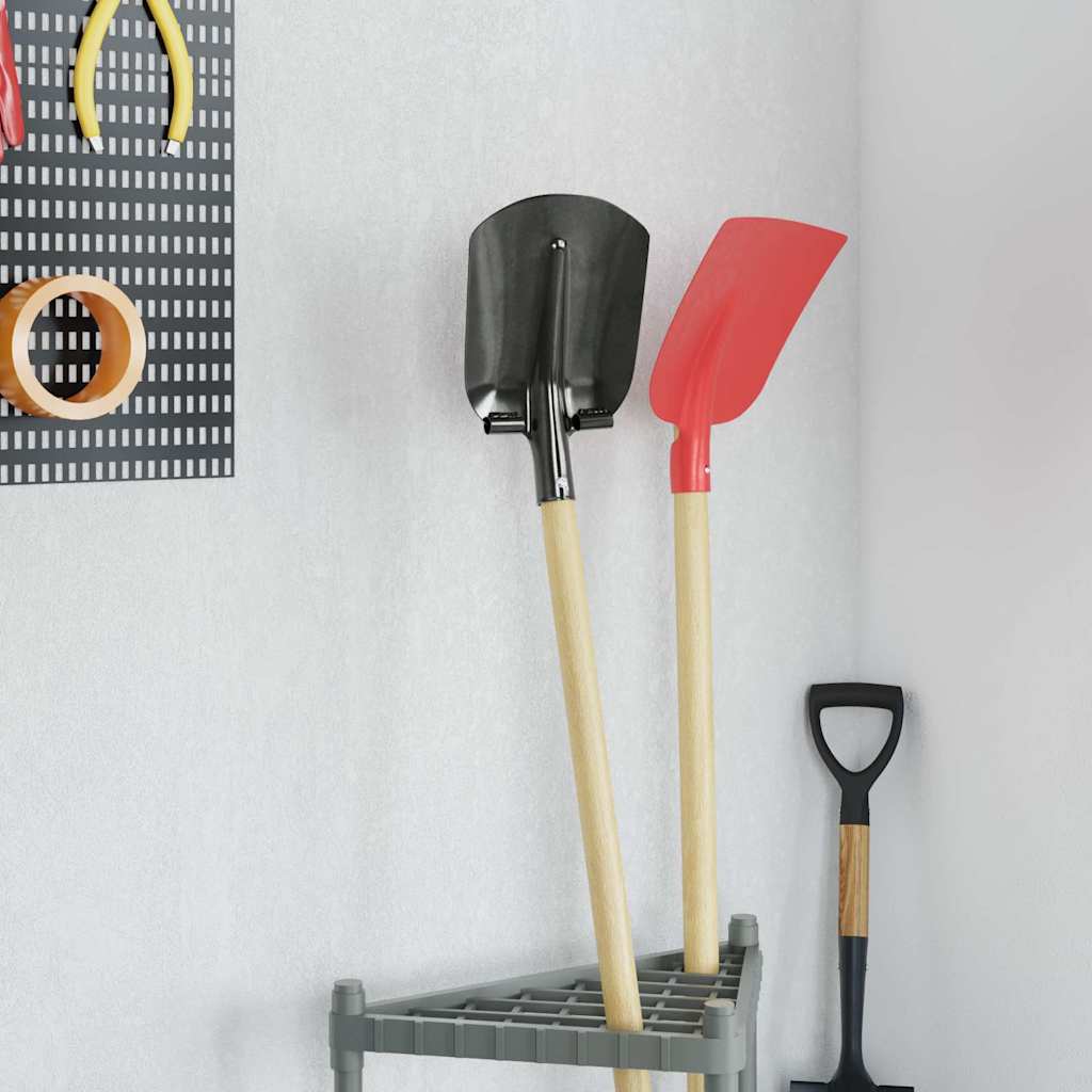 Skovlhoved 4 pcs Sølv 33 x 21 cm Pulverlakeret stål