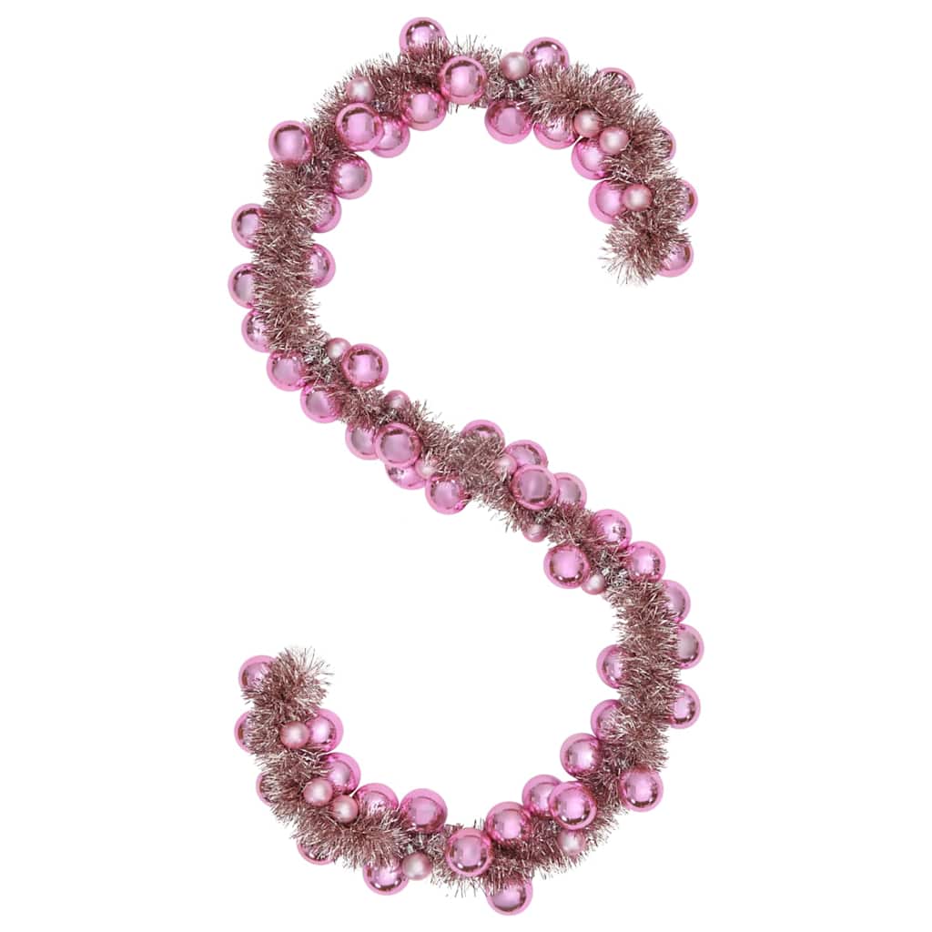 Jule Kugle Guirlande Lyserød 186 cm Polystyren