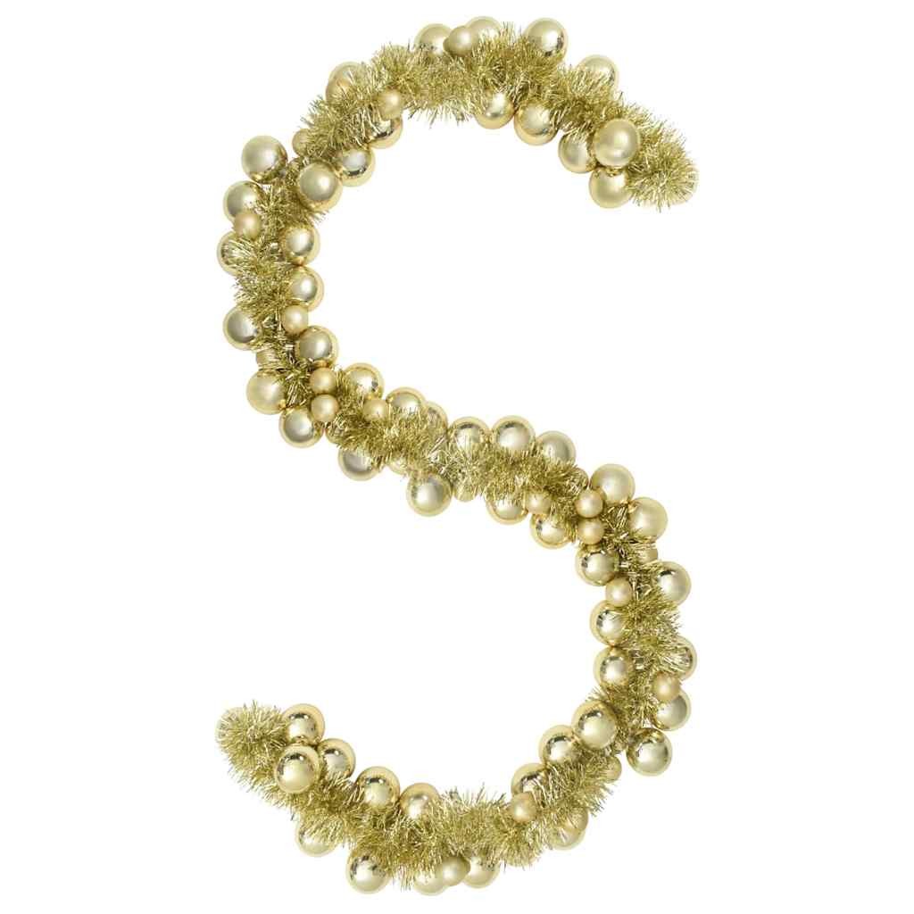 Jule Kugle Guirlande Guld 186 cm Polystyren