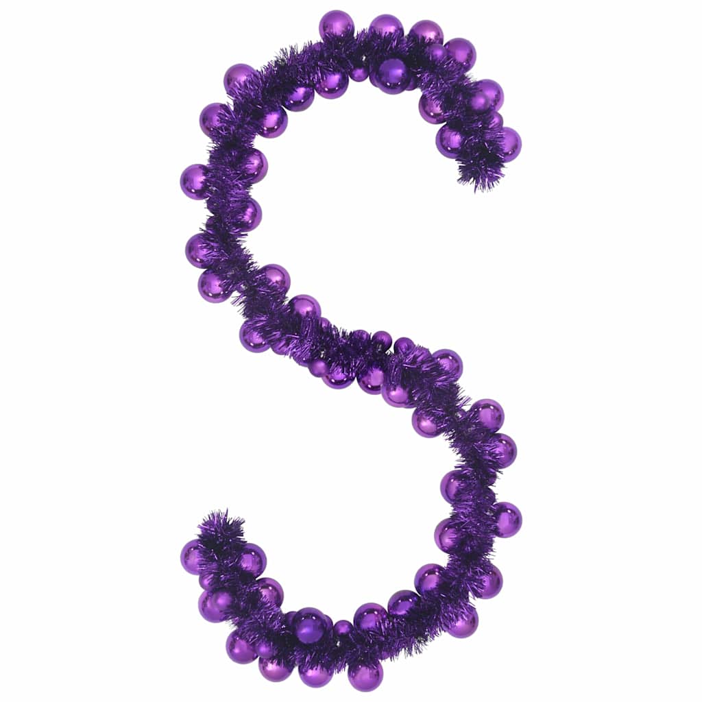Jule Kugle Guirlande Lilla 186 cm Polystyren