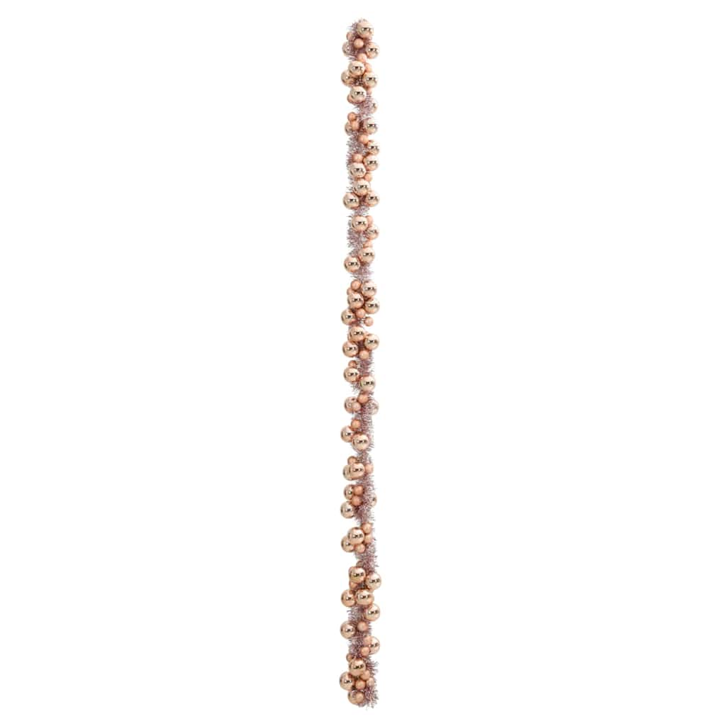 Jule Kugle Guirlande Rosenguld 186 cm Polystyren