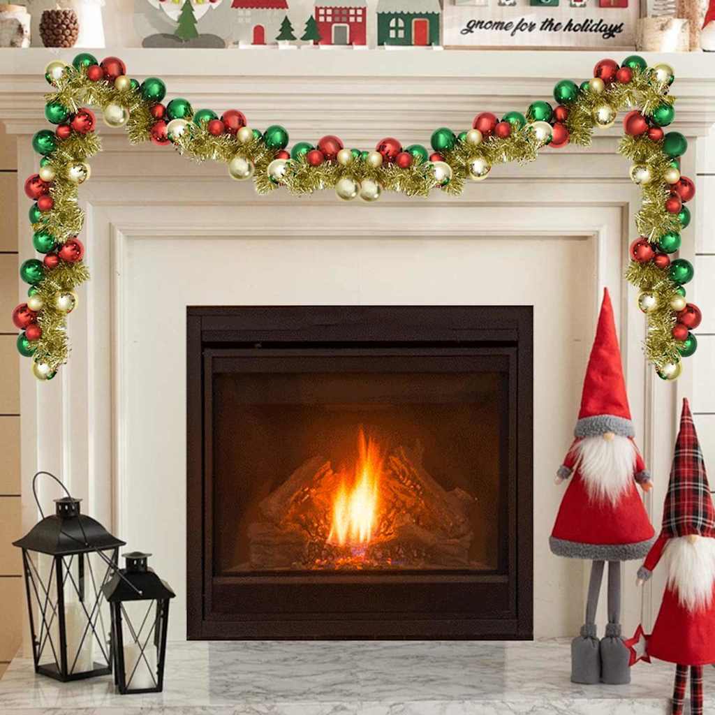 Jule Kugle Guirlande Flerfarvet 186 cm Polystyren