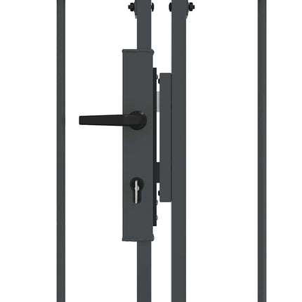 Hegnslåge med buet top Assen Grå 500 x 100 cm Stål