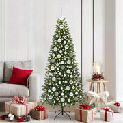 Jule Kuglesæt med 300 LED'er 120 pcs Sølv Plastik