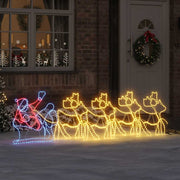 Juledekoration med 1224 LED'er Flerfarvet 69 x 79 cm PVC