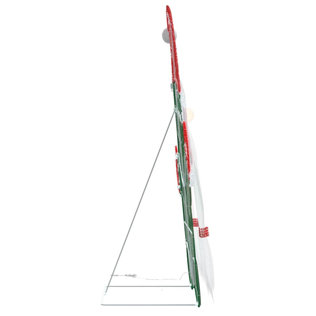 Belyst Gnom med 60 LED'er Varm hvid 71 x 64 cm Glitterstof