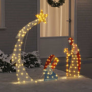 Krippescene Varm hvid 149 x32 x 127.5 cm Polyester