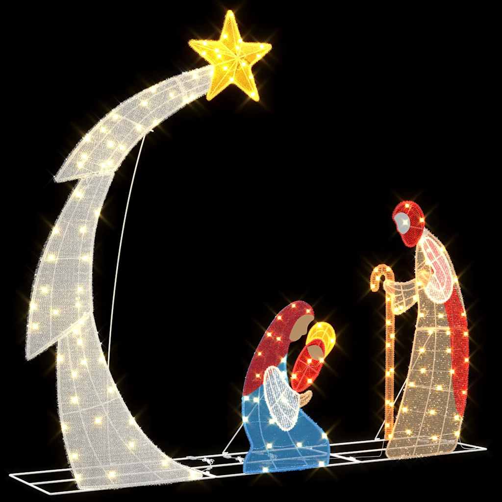 Krippescene Varm hvid 149 x32 x 127.5 cm Polyester