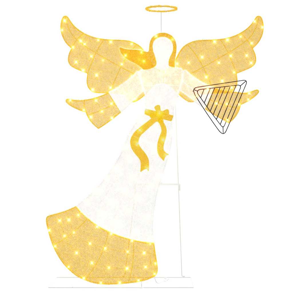 Lyst hjørne Varm hvid 116 x 29 x 158.5 cm Polyester