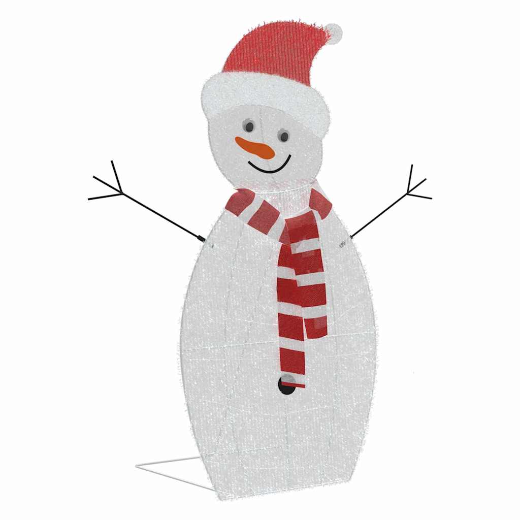 Belyst Snemand Familie 3 pcs Varm hvid Polyester