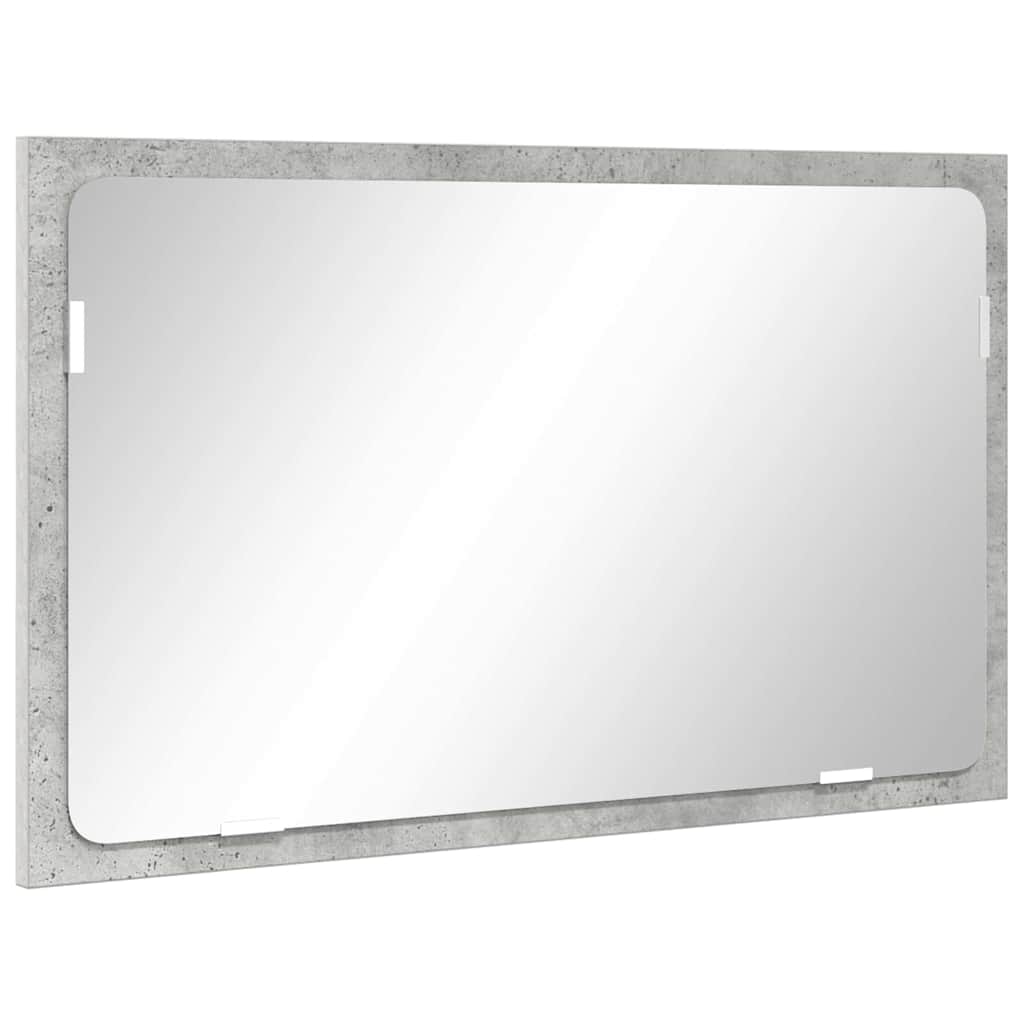 Badeværelsesmøbel sæt med skuffe Beton Grå Konstrueret træ