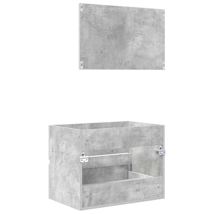 Badeværelsesmøbel sæt Beton Grå 60 x 38,3 x 45 cm