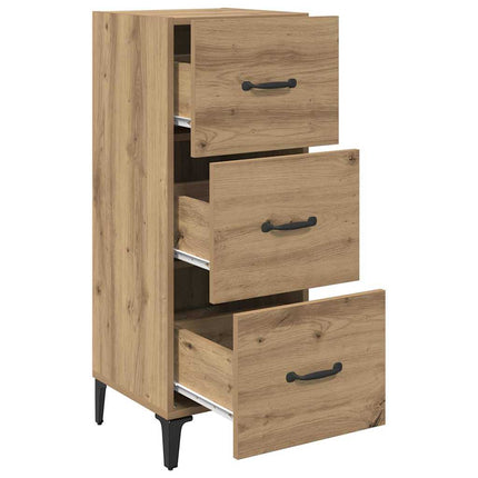 Sideboard Artisan Egetræ 34,5 x 34 x 90 cm Konstrueret træ