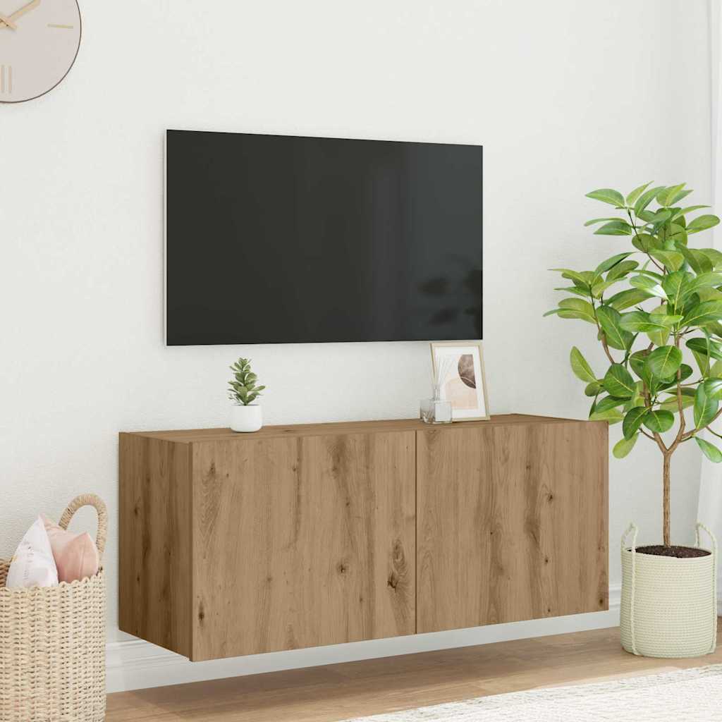 TV vægskab Artisan Egetræ 100 x 35 x 41 cm Konstrueret træ