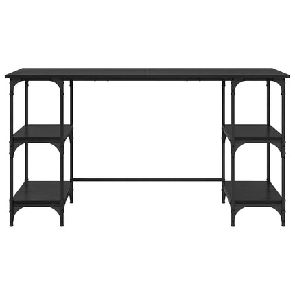 Bord Sort eg Konstrueret træ 140 x 50 x 75 cm