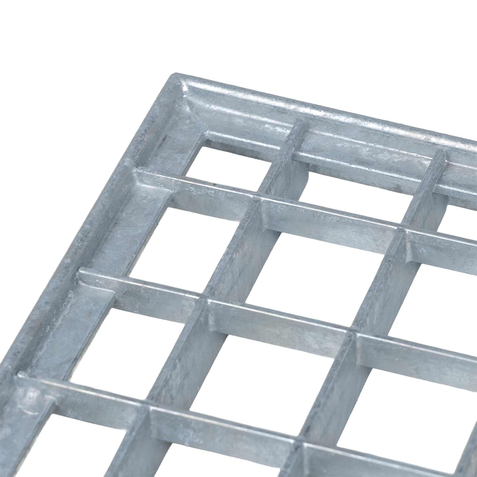 Gitter Sølv 60 x 40 x 2 cm Hot-Dip Galvaniseret Stål