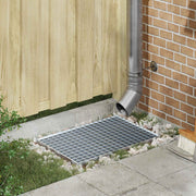 Gitter Sølv 60 x 40 x 2 cm Hot-Dip Galvaniseret Stål