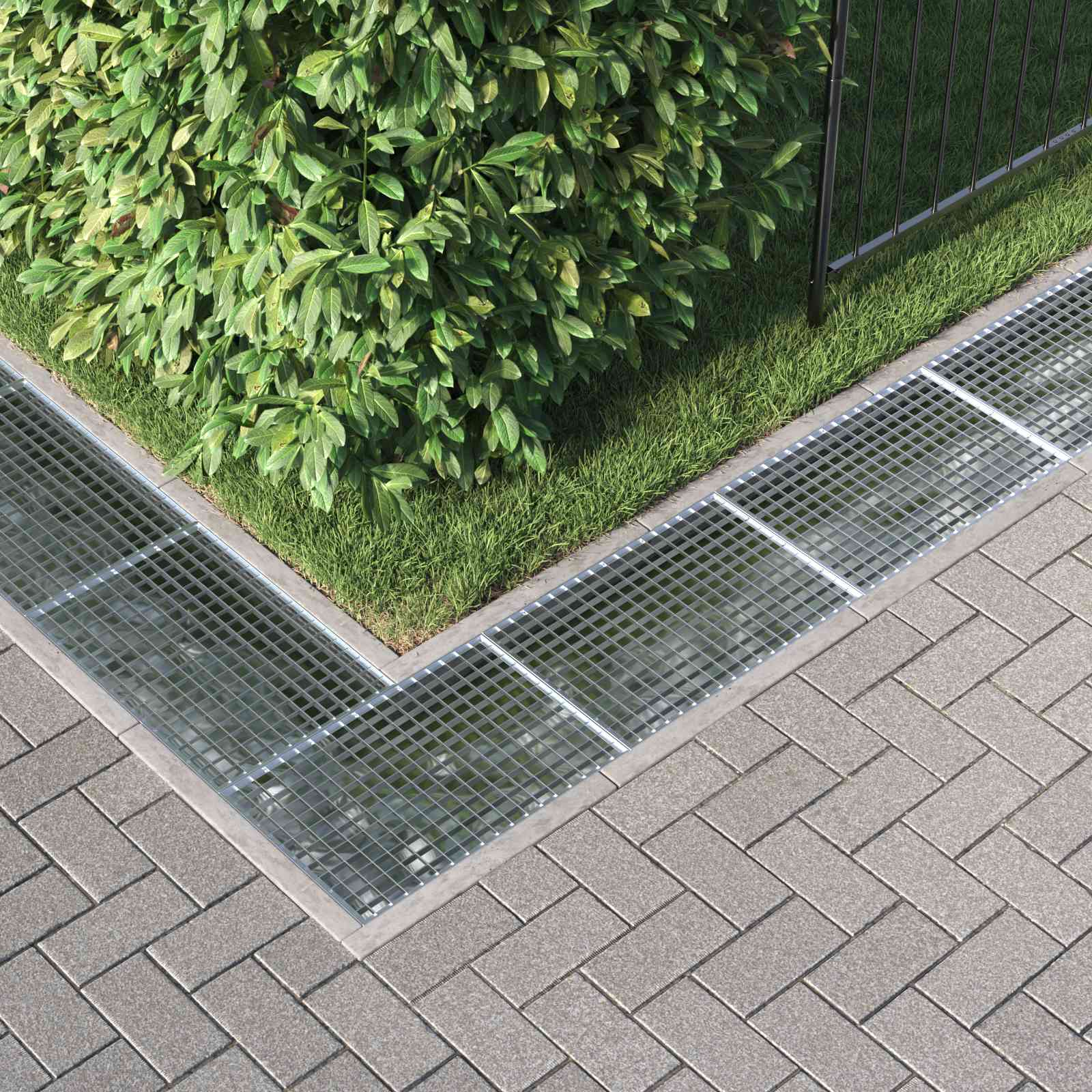 Gitter Sølv 60 x 40 x 2 cm Hot-Dip Galvaniseret Stål