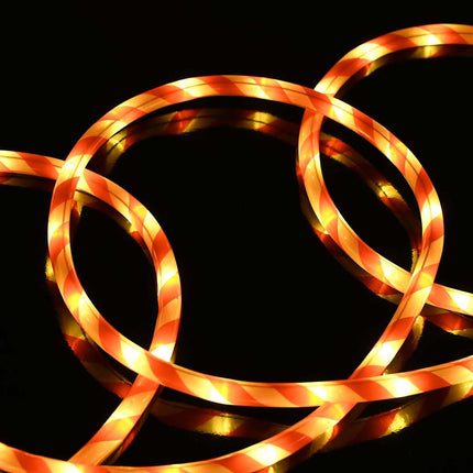 Sejllys med reblys Varm hvid 5 m PVC