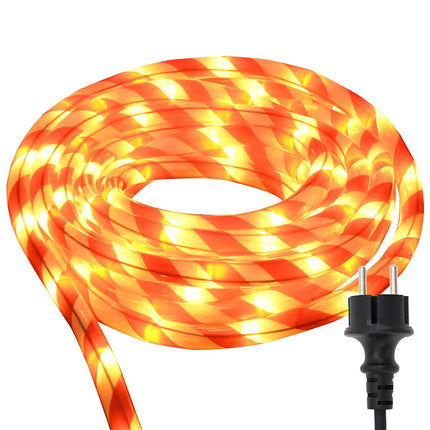 Sejllys med reblys Varm hvid 10 m PVC