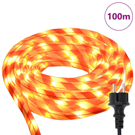 Sejllys med reblys Varm hvid 100 m PVC