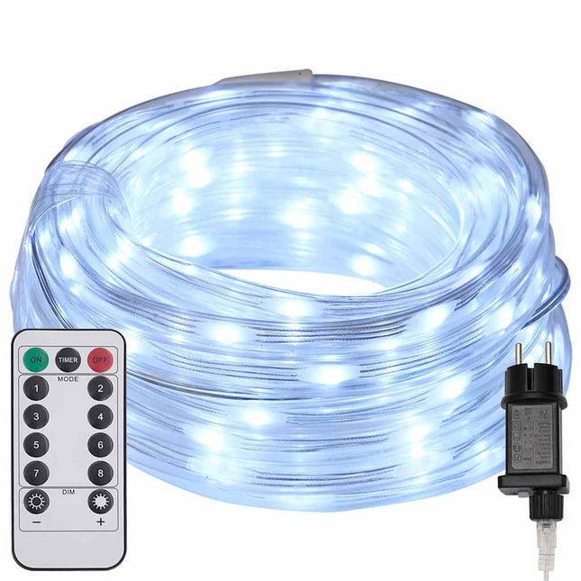 Sejllys med 240 LED'er Kold Hvid 10 m PVC