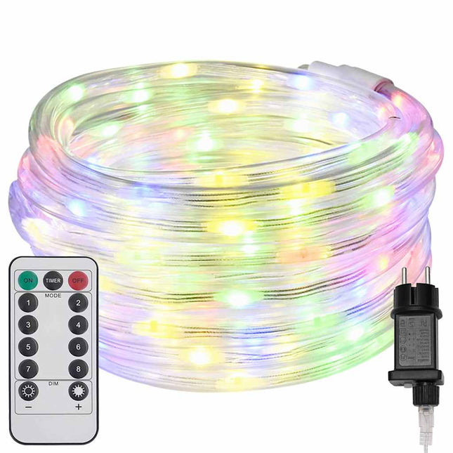 Sejllys med 240 LED'er Flerfarvet 10 m PVC