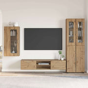 TV-møbelsæt med dør FLORIN 3 pcs Artisan Egetræ Konstrueret træ