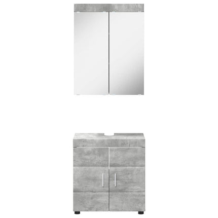 Badeværelsesmøbel sæt TULUM 2 stk. Beton Grå 60 x 34 x 63 cm