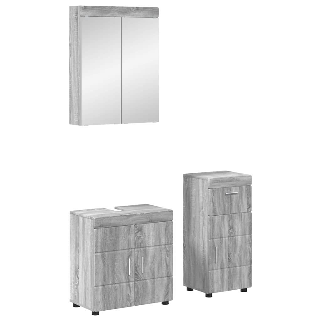 Badevrelsesmbel st TULUM 3 stk. Gr Sonoma 60 x 34 x 63 cm