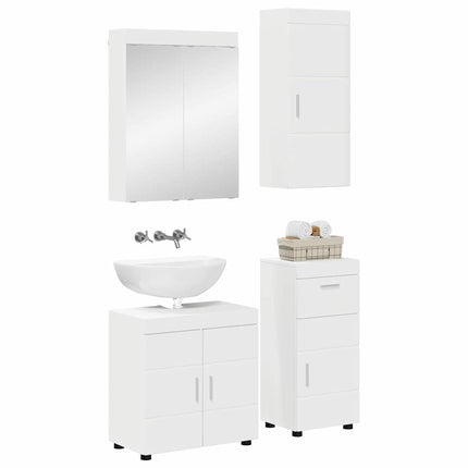 Badeværelsesmøbel sæt TULUM 4 pcs Hvid 60 x 34 x 63 cm