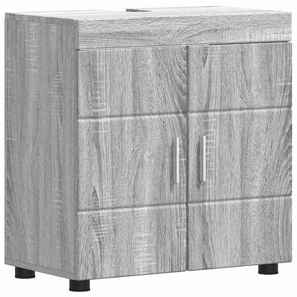 Badeværelsesmøbel sæt TULUM 4 pcs Grå Sonoma 60 x 34 x 63 cm