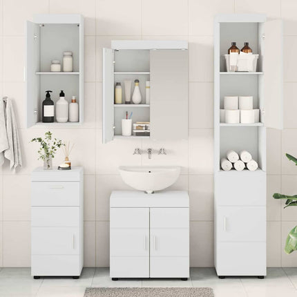 Badeværelsesmøbel sæt TULUM 5 pcs Hvid 60 x 34 x 63 cm