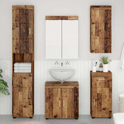Badeværelsesmøbel sæt TULUM 5 pcs Gammelt træ 60 x 34 x 63 cm