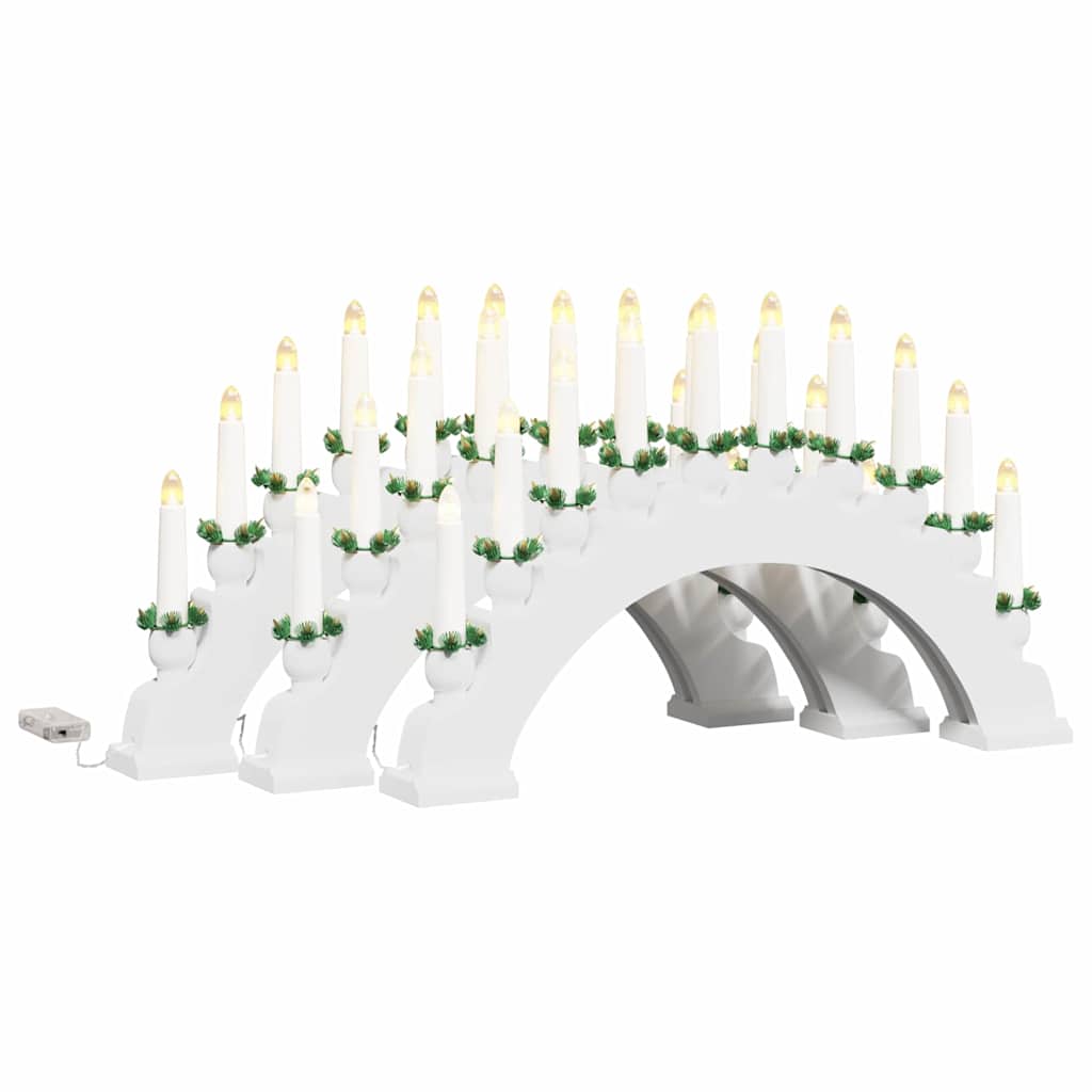Julelys Bue med 10 LED Lys 3 pcs Hvid 47 x 5 x 29 cm