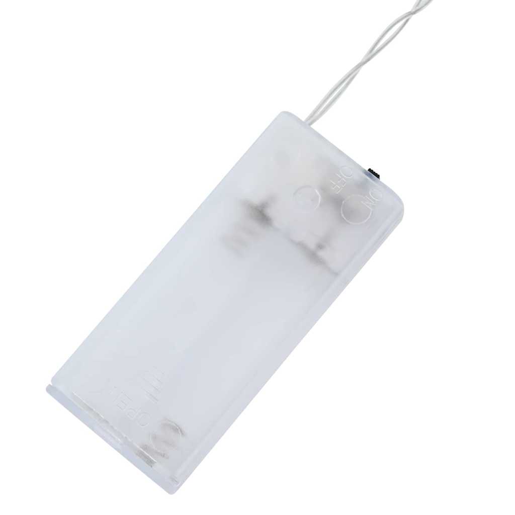 Julelys Bue med 10 LED Lys Rød 47 x 5 x 29 cm Massivt fyrretræ