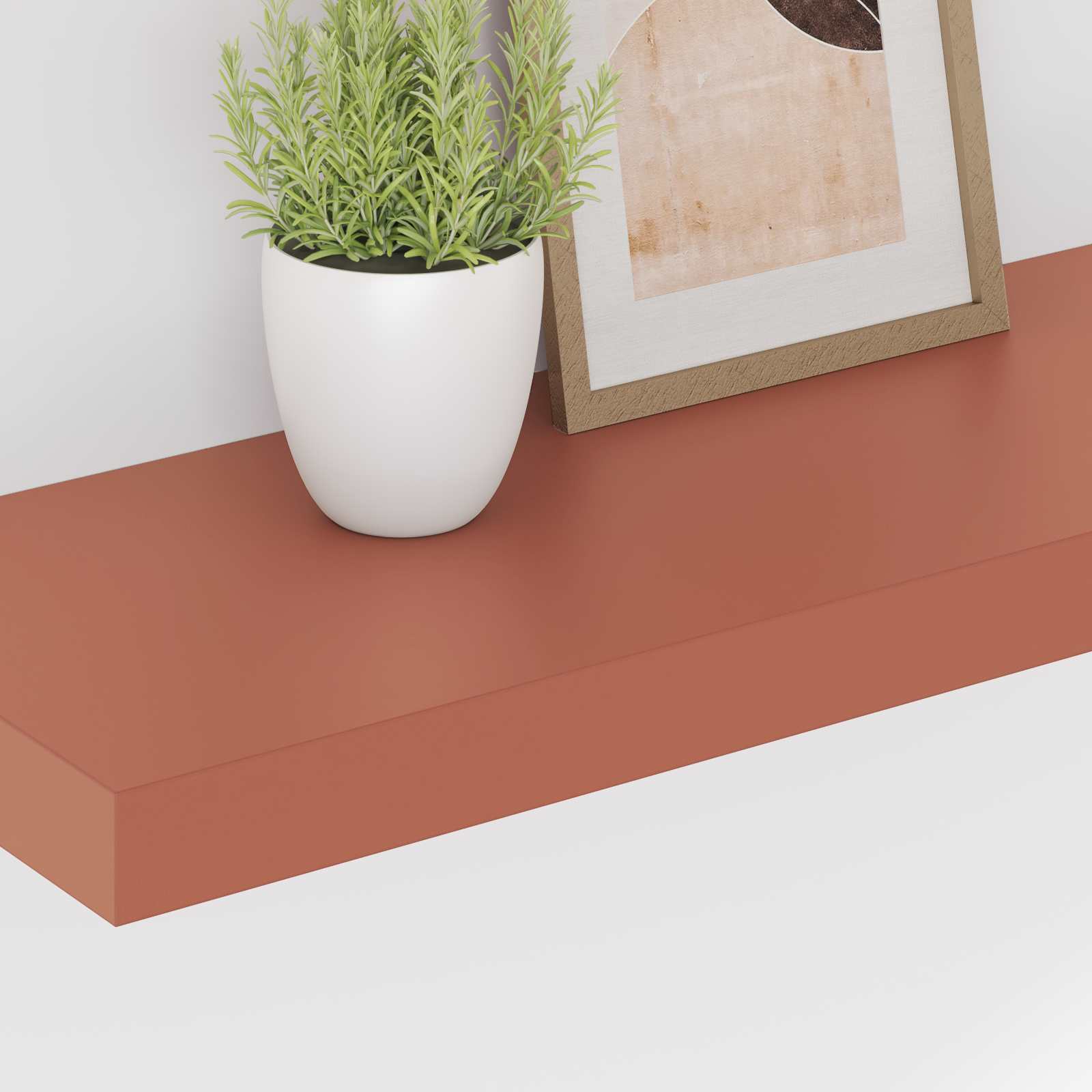 Væghylde Vægmonteret 4 pcs Rød 60 x 23 x 4 cm Konstrueret træ