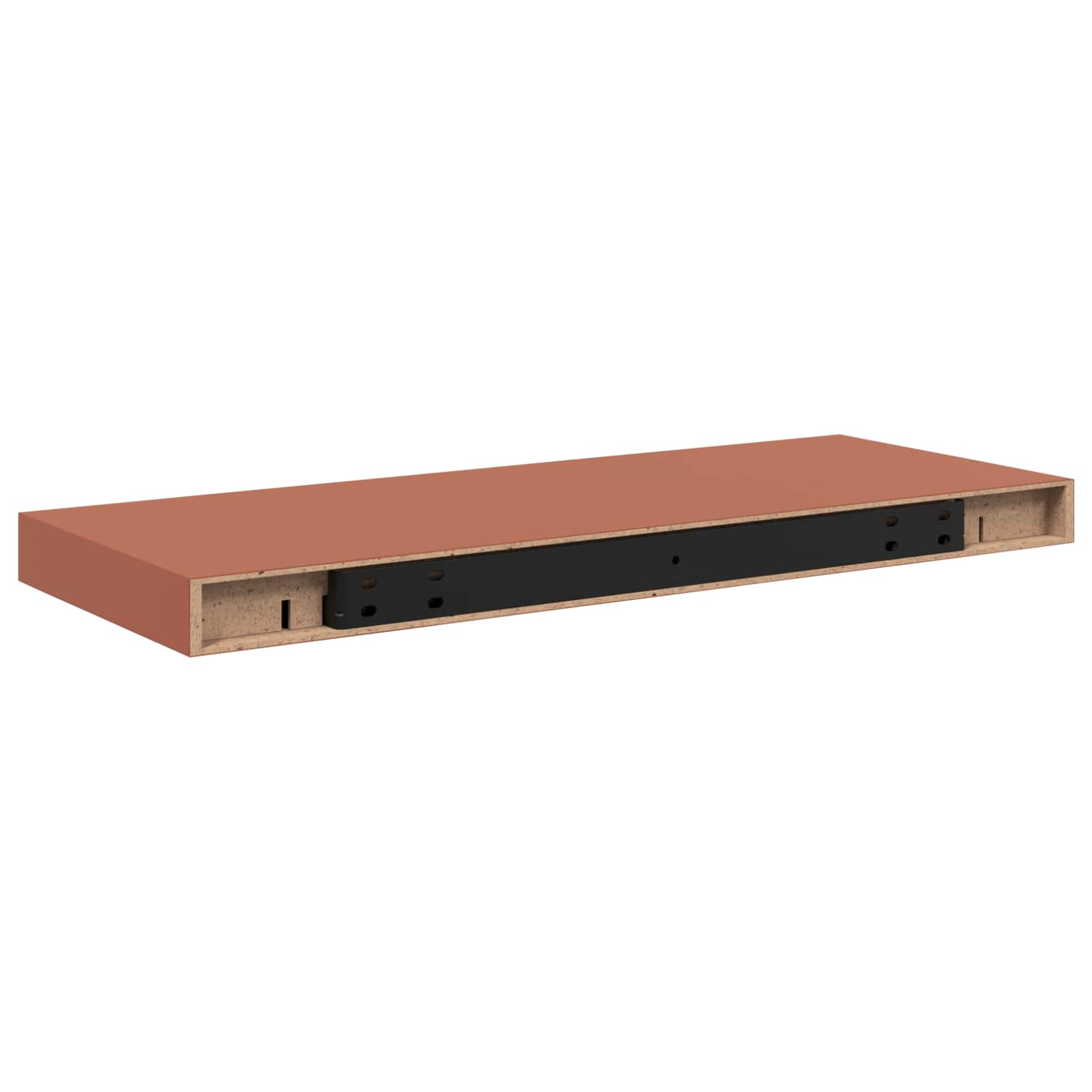 Væghylde Vægmonteret 4 pcs Rød 60 x 23 x 4 cm Konstrueret træ