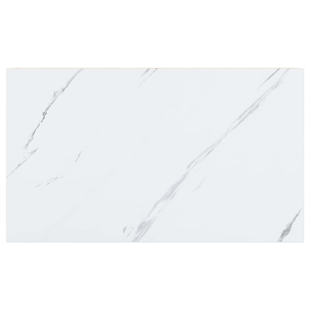 Væghylde 4 pcs Hvid marmor 40 x 23,5 x 4 cm Konstrueret træ