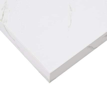 Væghylde Vægmonteret Hvid marmor 50 x 23,5 x 3,8 cm