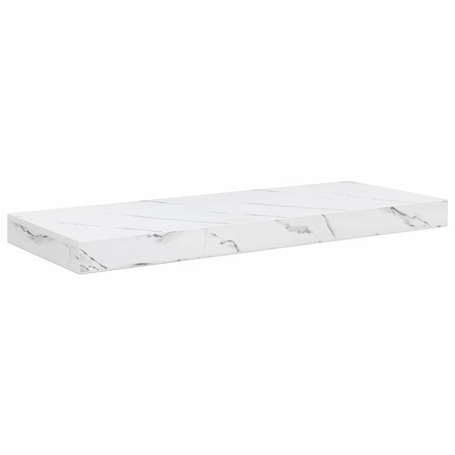 Væghylde Vægmonteret Hvid marmor 60 x 23,5 x 3,8 cm