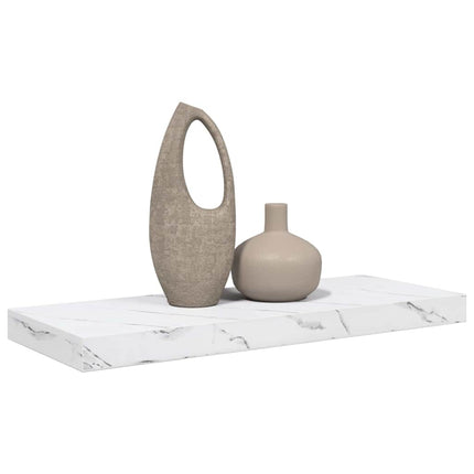 Væghylde Vægmonteret Hvid marmor 60 x 23,5 x 3,8 cm
