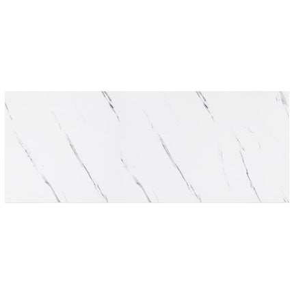 Væghylde Vægmonteret 2 stk. Hvid marmor 60 x 23,5 x 3,8 cm