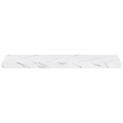 Væghylde Vægmonteret Hvid marmor 80 x 23,5 x 3,8 cm
