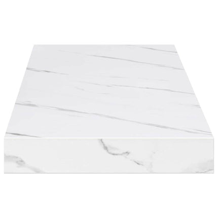 Væghylde Vægmonteret Hvid marmor 80 x 23,5 x 3,8 cm